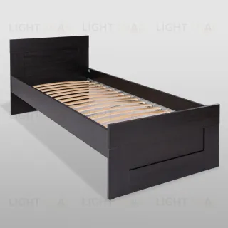 Кровать СИРИУС односпальная с ортопедическим основанием 80х200, цвет Дуб Венге 2.02.04.160.5