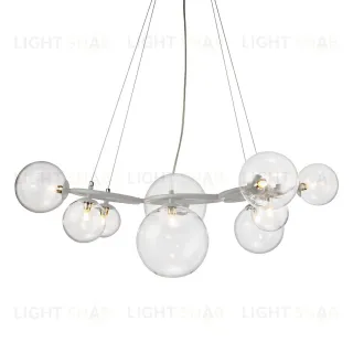 Люстра Wendt 9 grey/clear KG1202P-9 grey/clear