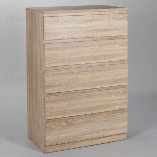 Комод МАЛЬТА высокий с пятью одинаковыми выдвижными ящиками, цвет Дуб Сонома 2.05.02.090.3