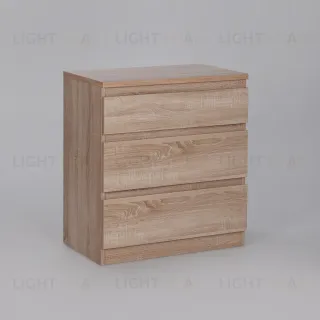 Комод КАСТОР с тремя ящиками, цвет Дуб Сонома 2.03.02.060.3