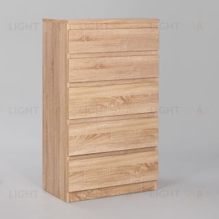 Комод КАСТОР с пятью ящиками, цвет Дуб Сонома 2.03.02.070.3