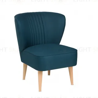 Кресло Унельма сине-зелёный, ткань рогожка UNEACH MA81