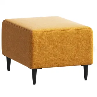 Пуф Киркас жёлто-оранжевый, ткань рогожка KIRPUF TW10