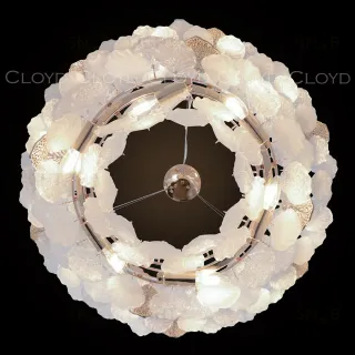 Люстра Cloyd SENEGAL-B C18 / Ø80 см - с золотыми листьями - золото (арт.11172)  11172