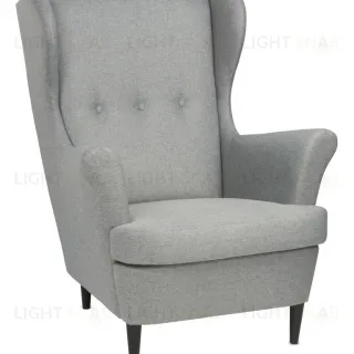 Кресло для отдыха Вало серый, ткань рогожка VALACH MA90