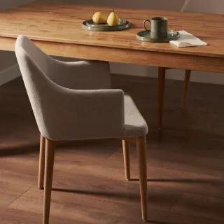 Стул Croft из коричневой синели с ножками из массива ясеня 148330