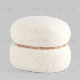 Пуф Полли L тедди белый УТ000036428