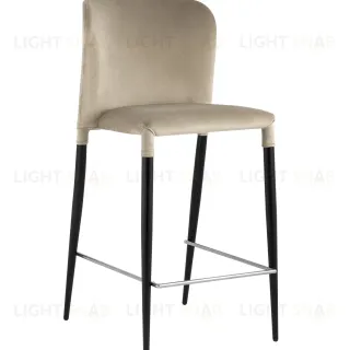 Стул полубарный Лори велюр бежевый УТ000035315