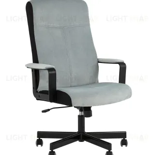 Кресло руководителя TopChairs ST-DOMINGO серо-голубой УТ000036498