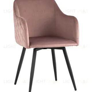 Стул Ника вращающийся велюр пыльно-розовый УТ000031328