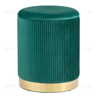 Пуф Шарлотта с ящиком велюр зеленый УТ000025560