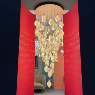  Люстра Cloyd MANGRA C60 / выс. 205 см - керамика - белый (арт.11180)  11180