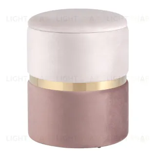 Пуф Кэрри с ящиком велюр розовый УТ000025554