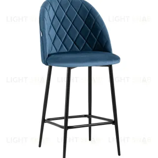 Стул полубарный Марсель велюр пыльно-синий УТ000025272