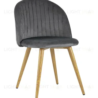 Стул Лион Страйпс велюр серый УТ000004870