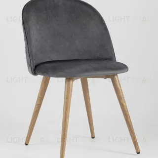 Стул Лион велюр с ромбами серый УТ000003340