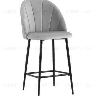 Стул полубарный Логан SN велюр светло-серый УТ000042213