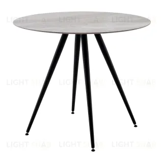 Стол Ники круглый столешница керамика Italian light grey 900 УТ000041257