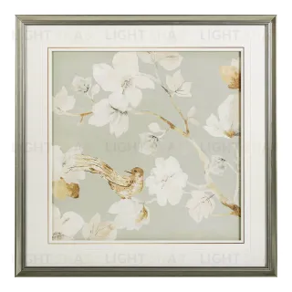 Постер в раме "Birds and flowers - II" 23P0027