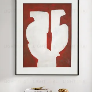 Интерьерное жикле "Composition in red" PP230206
