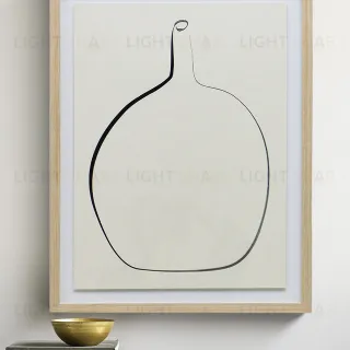 Постер "Drawing Vase" с дубовой рамой DPP380924VHS