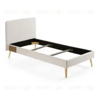 Кровать Lydia 90х190 бежевая 052258