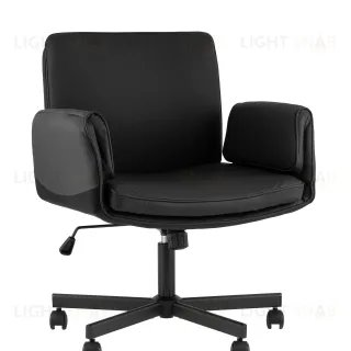 Кресло офисное TopChairs Foldo с откидными подлокотниками черное УТ000042107