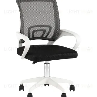 Кресло офисное TopChairs Simple SN черный пластик белый УТ000042082