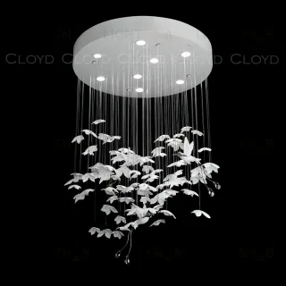 Люстра Cloyd NANDANA C8 / Ø70 см - керамика - белый (арт.11900)  11900