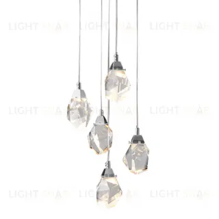 Подвесной светильник Crystal rock 5 chrome OM820083-5C (MD-020B-5 chrome)