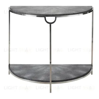 Серая полукруглая консоль "Мэгги" LHFCT396CS/DPO light charcoal
