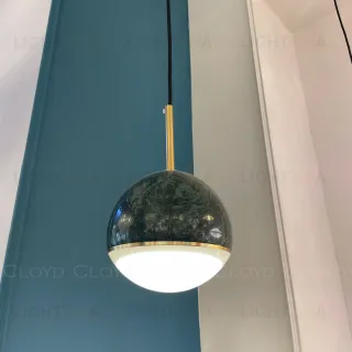 Подвесной светильник Cloyd LUNAR P1 / латунь - зелен.мрамор (арт.11059)  11059