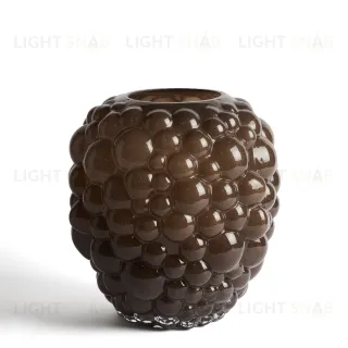 Ваза Mure из коричневого стекла, 30 см 482618