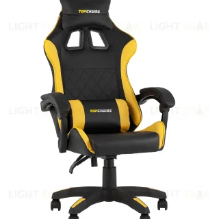 Кресло спортивное TopChairs MG-7043 черно-жёлтый УТ000042699