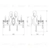 Бра Eurosvet 12205/2 белый Strotskis 12205/2 белый Strotskis - 4