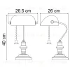 Настольная лампа Arte Lamp Banker A2492LT-1AB A2492LT-1AB - 5