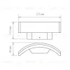 Уличный настенный светодиодный светильник Elektrostandard 1671 Techno LED Asteria D 4690389086120 4690389086120 - 2