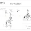 Подвесная люстра Freya Driana FR2405-PL-05-BZ FR2405-PL-05-BZ - 6