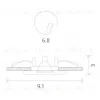 Встраиваемый светильник Arte Lamp Aqua A2024PL-1WH A2024PL-1WH - 2