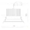 Встраиваемый светодиодный светильник Arte Lamp Apertura A3310PL-1WH A3310PL-1WH - 5