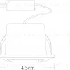 Встраиваемый светодиодный светильник Arte Lamp Grill A3153PL-1BK A3153PL-1BK - 5