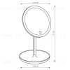 Зеркало с подсветкой (UL-00002758) Uniel TLD-590 White/LED/80Lm/6000K/Dimmer TLD-590 White/LED/80Lm/6000K/Dimmer - 3