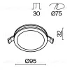 Встраиваемый светодиодный светильник Maytoni Phanton DL2001-L12W DL2001-L12W - 6