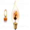 Лампа декоративная (UL-00002982) Uniel E14 3W золотистая IL-N-CW35-3/RED-FLAME/E14/CL IL-N-CW35-3/RED-FLAME/E14/CL - 3