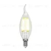 Лампа светодиодная филаментная (UL-00001374) Uniel E14 6W 4000K прозрачная LED-CW35-6W/NW/E14/CL PLS02WH LED-CW35-6W/NW/E14/CL PLS02WH картон - 1