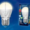 Лампа светодиодная (UL-00002419) Uniel E14 7W 3000K матовая LED-G45 7W/WW/E14/FR PLP01WH LED-G45 7W/WW/E14/FR PLP01WH картон - 2