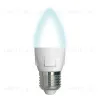 Лампа светодиодная (UL-00002412) Uniel E27 7W 4000K матовая LED-C37 7W/NW/E27/FR PLP01WH LED-C37 7W/NW/E27/FR PLP01WH картон - 1