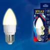 Лампа светодиодная (UL-00002413) Uniel E14 7W 3000K матовая LED-C37 7W/WW/E14/FR PLP01WH LED-C37 7W/WW/E14/FR PLP01WH картон - 2
