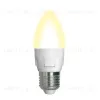 Лампа светодиодная (UL-00002414) Uniel E27 7W 3000K матовая LED-C37 7W/WW/E27/FR PLP01WH LED-C37 7W/WW/E27/FR PLP01WH картон - 1