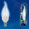 Лампа светодиодная (UL-00002414) Uniel E27 7W 3000K матовая LED-C37 7W/WW/E27/FR PLP01WH LED-C37 7W/WW/E27/FR PLP01WH картон - 2